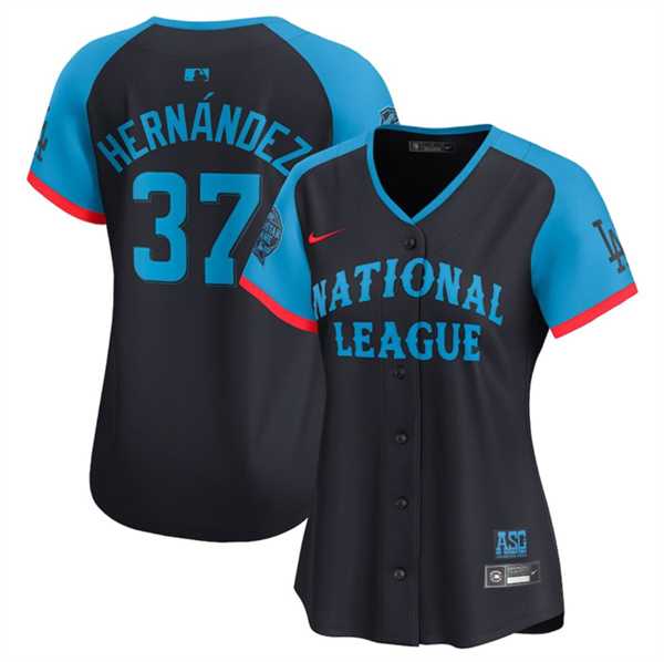 Women%27s National League #37 Teoscar Hernandez Navy 2024 All-Star Limited Stitched Baseball Jersey(Run Small)->arizona diamondbacks->MLB Jersey